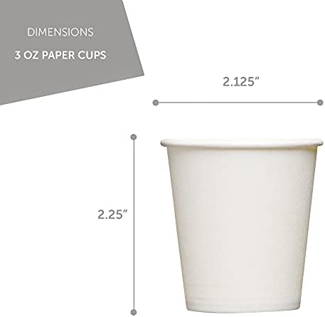 Прести 500 Пакувајте Чаши Од 3 Мл Хартија-Чаши За Еднократна Употреба | Чаши За Еспресо | Чаши За Бања 3 Мл Хартија | Чаши За Плакнење Уста | Мали Хартиени Чаши / 3 Мл Чаши ?