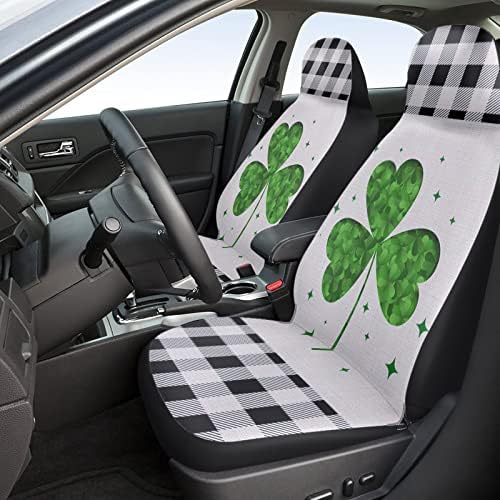 ЈангКидс Св. Ден на Денот на зелениот Шамрок за печатење на автомобили за печатење 2 парчиња сет Универзален преден автомобил со перничиња за