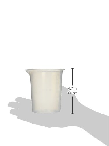 Бренсон 000-265-061 Полипропиленска Чаша за Брансонични Средства за Чистење Клупи, Капацитет од 400 мл