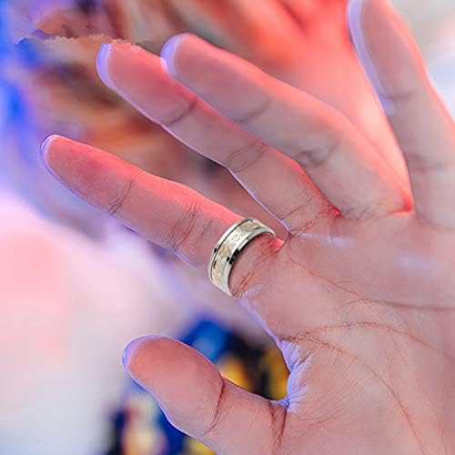 2023 година Нов женски гроздобер сјајни титаниумски челик прстен за мажи Прекрасен подарок за проширување на прстените за проширување