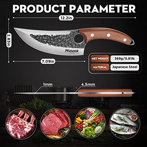 Хуск Колекционерски Ножеви Јапонија нож &засилувач; Месо Нож Со Кожа Обвивка И Подарок Кутија