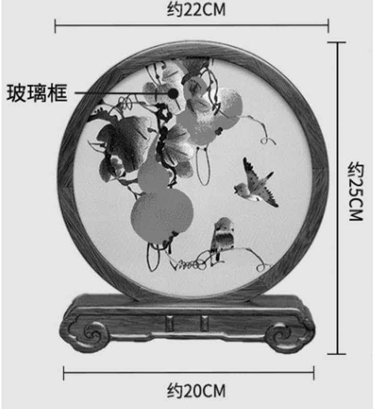 Десктоп табела за везење на Wykdd Кинески мали табели за вез за вез за везови подароци Орнаменти рачно изработени двострани