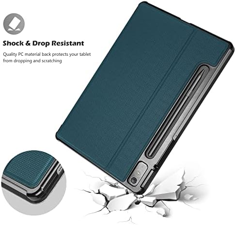 Прокус шок -отпорен случај за Lenovo Tab P11 Pro Gen 2 11.2 2022, Slim Stand Folio Заштитна обвивка на тврда обвивка за 11,2