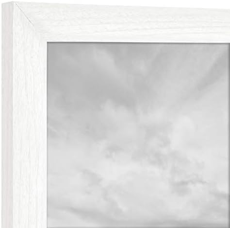 Рамка за галерија во студиото MCS, бело дрвокрадство, 18 x 24 in, рамка за единечна и студио галерија, бело дрвокрадство, 16