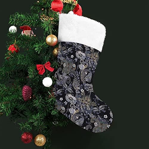 Боја гроздобер цвеќиња Божиќ виси чорапи за порибување за Божиќно дрво за одмор дома
