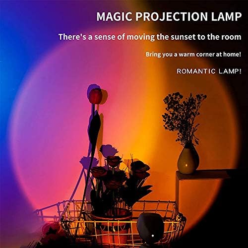 COLAWIND LED светилка за проекција на зајдисонце/ светлина/ подни светло, светло на виножито, романтичен проектор, светло за проекција