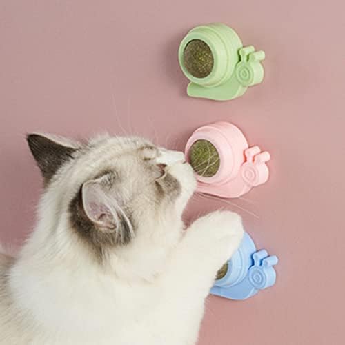 Заменливи мачки играчки за заменливи мачки, wallидни третмани, мелење, w/капаче, играчка со топка за мачки за вежбање затворено во затворено