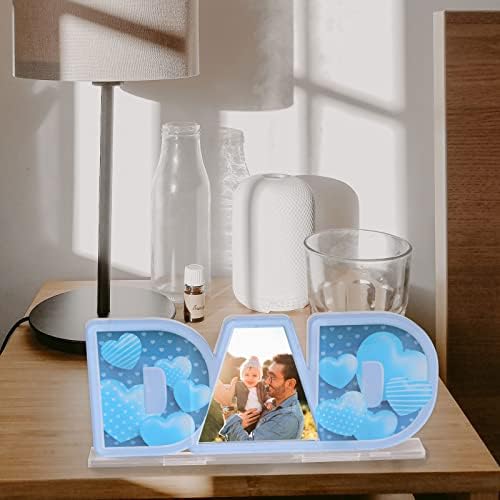 Флорас акрилна фото рамка чиста бесплатна стоечка десктоп дисплеј шарени отпечатоци стил 1