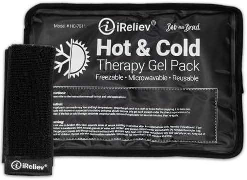 Леден пакет за гел пакет со топла и ладна терапија - топло и ладно олеснување, еднократно, замрзнувачко и микробранова, болка и мускулатура,