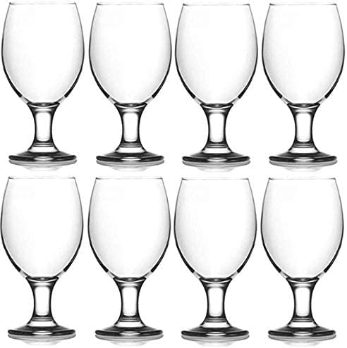Епуре Кремона Колекција 8 Парче Вода Пехар Стакло Во Собата-Силна Матични Очила За Вода За Пиење, Сок, Вино, Мешани Пијалаци,