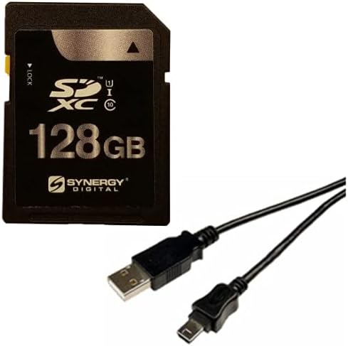 Комплет за додатоци компатибилен со Synergy Digital, работи со Sony PXW-X400KC Camcorder Вклучува: USB5PIN USB кабел, SY-SD128GB мемориска