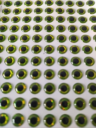 Yetye 4mm 5mm 6mm 7mm 8mm Chartreuse светло зелена 3Д мека холографска црна ученичка риболов мами очите занаетчиски занаети кукли DIY материјали