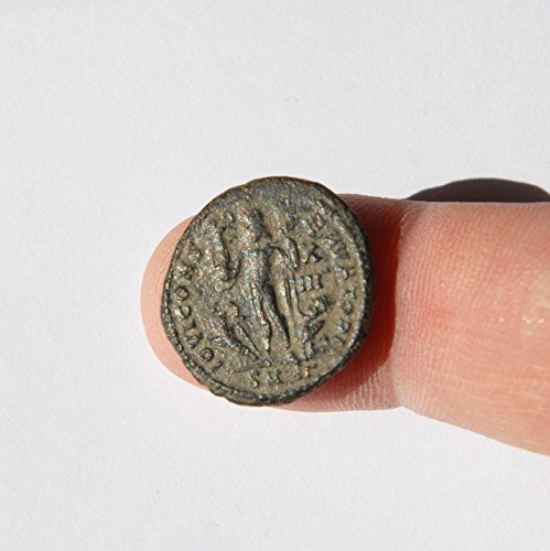 ТОА 4 Век од нашата,, Лициниј ВТОРИ Римски Цезар, Јупитер Држи Победа, Александрија Нане, 317 - 324 Н. Е. 2 Монета Многу Добро