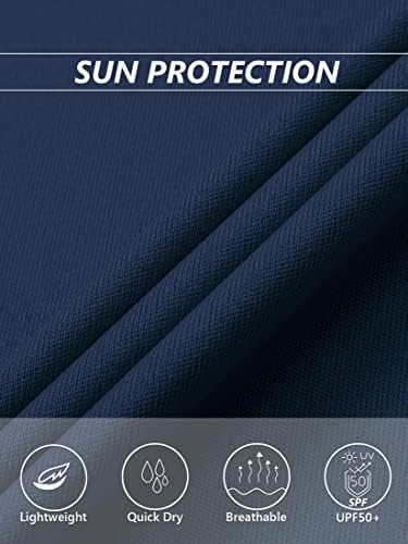 ТАКВАСЕН ЖЕНСКИ UPF 50+ Кошули 1/4 Кошула За Заштита Од Сонце Со Долги Ракави Со Патент Лесен Пуловер Брзи Суви Кошули