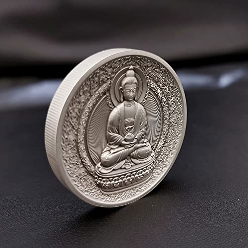 2022 Де Модерен Комеморативен Пауеркоин Амитабха Тибетски Будизам 2 Мл Сребрена Монета 5 Тала Самоа 2022 Античка Завршница