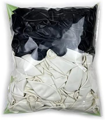 латекс балон,200-пакет, 10-инчен Црно-бело