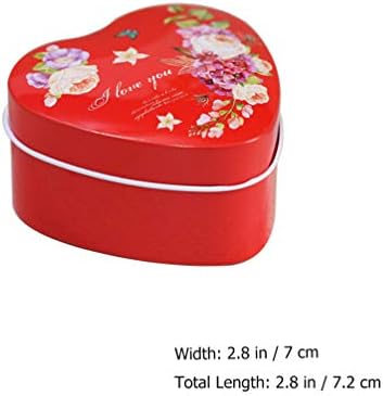 ЈАРДВЕ 12 парчиња Кутија За Свадбени Бонбони Кутија За Лекување Во Облик На Срце Кутија За Колачиња Железна Кутија За Подароци