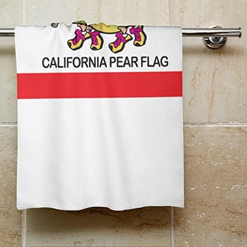 Калифорнија круша знаме рачно крпи за лице за миење на телото меки меки мијалници со слатки печатени за кујна за кујна секојдневна употреба