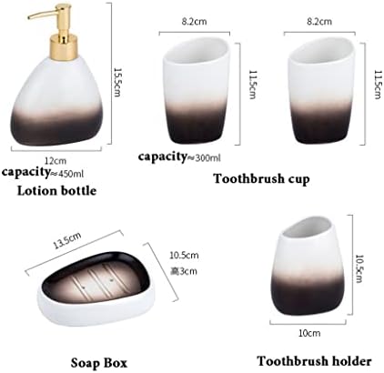 Sawqf уста чаша чаша за четки за заби држач за украсување на тоалети поставува тоалета организатор на тоалет керамички додатоци