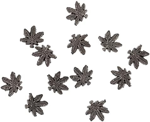 Абаодам 12 парчиња нокти заниткувачки метал занишана декорација мода форми DIY метални занишани украси за забава
