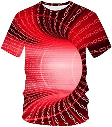Маичка за машка кратка ракав крпеница 3Д буква печати пулвер со цврста боја блок -маички кошули екипаж нови врвови на врвови