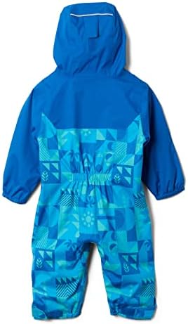 Колумбија дете Унисекс критериути etters II Rain Suit, Bright Aqua Quest/Bright Indigo, 3T