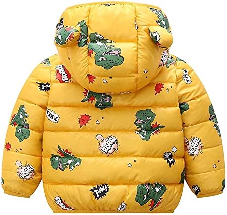Зимска надворешна облека со аспиратор девојче дете од матоца, топло момче ветерно за бебешки цртани девојки девојки есенска јакна со големина 8