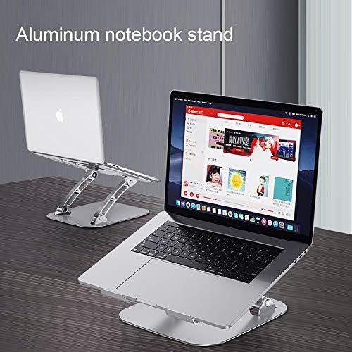 Штанд на Boxwave и монтирање компатибилен со Acer Chromebook 512 - Стенд за лаптоп на извршен Версавив, ергономски прилагодлив металик лаптоп штанд - металик сребро