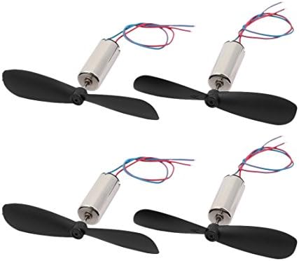 Електрична опрема AEXIT DC 3.7V 45000RPM 7X14MM MOTOR W HELICOPTER CCW CW Propeler за Quadcopter 2Pair