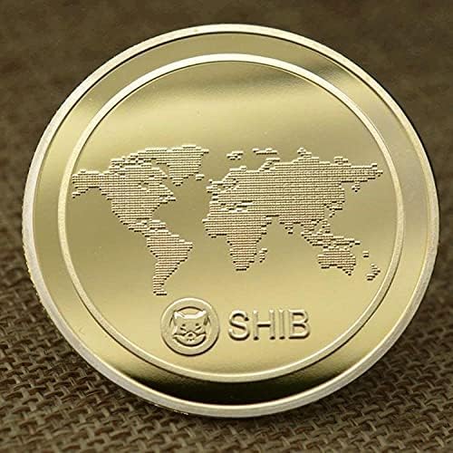 Омилена монета комеморативна монета Шиба Ину монета Доге монета злато-позлатена виртуелна монета предизвик монета биткоин колекционерска