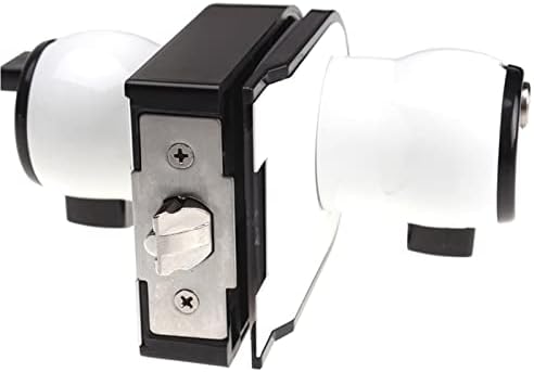 Заклучување на стаклена врата со копче црно бело двоен двоен за канцелариски домашен хардвер 1 парчиња