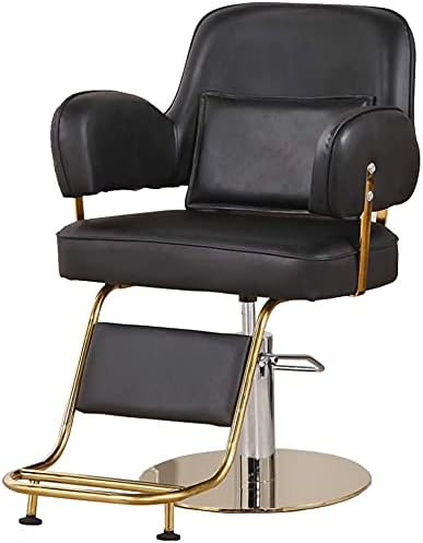 Салон стол хидрауличен стол за бизнис или дом, фризерски салон стол професионален салон опрема, стилски и удобно мултифункционален