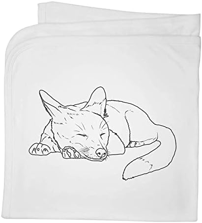 Azeeda 'Sleeper Fox' Памучно бебе ќебе/шал