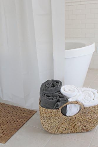 Splash Home Motto Peva 4G Premium Plastic, лесен лагер со 12 'рѓосани метални гром дупки 70 ”W x 72” H, водоотпорни завеси за туширање за бања,