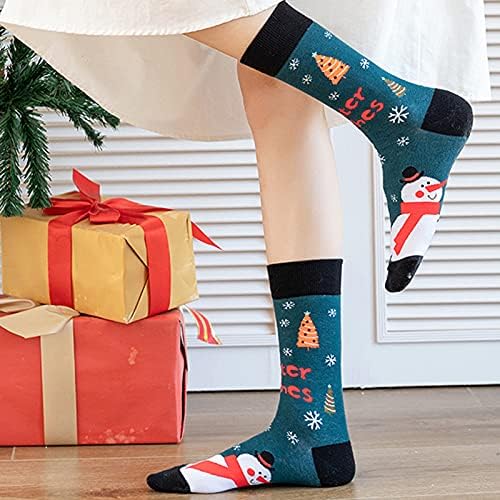 Витонг Божиќни празнични чорапи за жени мода на средна цевка Божиќни печатени чорапи Атлетски чорапи