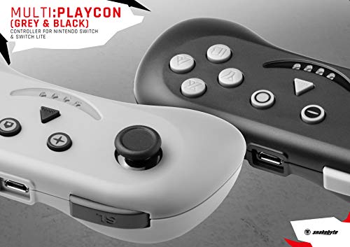 Snakebyte NSW Multi: PlayCon - 2 компјутерски постави безжични Bluetooth контролор GamePad oypad oyој -Кон мултиплеер компатибилен