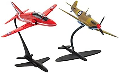 Airfix Најдоброто од британскиот Supermarine Spitfire & Red Arrows Hawk 1:72 RAF Aviation Plastic Model Подарок Подарок за подароци