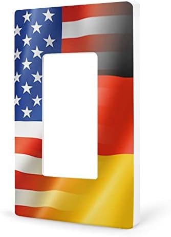 Американски и германски Знамиња Прекинувач За Светло Плоча За Покривање Забавни Навлаки За Ѕидни Плочи За Спална Соба Кујна Домашен Декор
