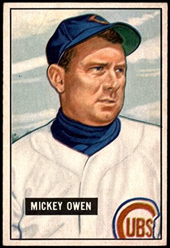 1951 Bowman 174 Mickey Owen Chicago Cubs Dean's Cards 5 - Ex Cubs