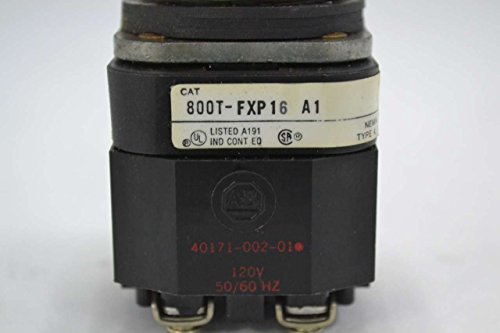 Ален Бредли 800T-FXP16 A1 Печурка Црвен притисок Повлечете го копчето T 120V-AC B348013