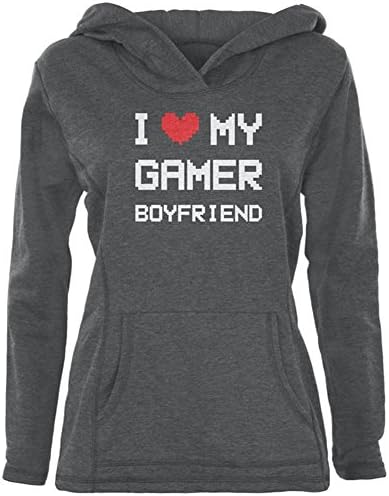 Јас го сакам мојот гејмер момче момче женски пуловер качулка