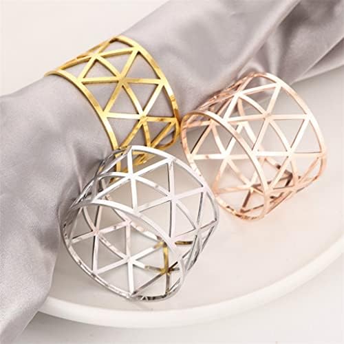 Lyе прстенен салфетка, салфетка, шуплива легура, салфетка прстенка за венчавки за свадбени додатоци за декорација на кујнски материјали