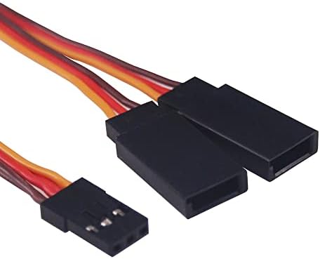 OLIRC 6PCS серво y кабел од 1 до 2 y ​​води машка до женска продолжена жица за олово за модел на авиони RC
