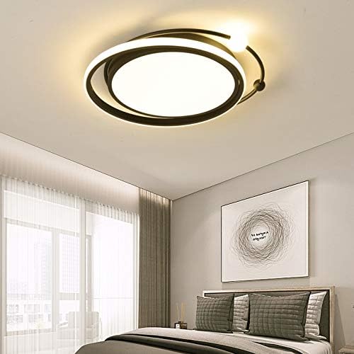 IRDFWH LED тавански светло за спална соба околу кујнски трпезарија лустери тавански ламби креативни тела за црно осветлување
