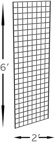 Само закачалки - Панели за комерцијална оценка на GridWall - висина од 2 „ширина x 6“, пакет од 4