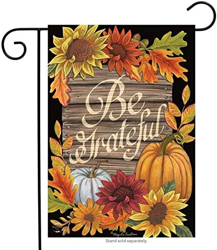 Бидете благодарни есенско знаме за градина Денот на благодарноста Флорална есен 12,5 x 18