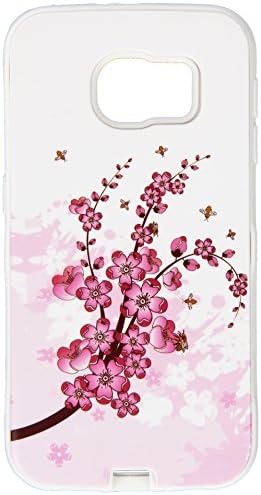 Асмина Кристал 3д Дијамант Заштитен Капак За Samsung G920-Пакување На Мало-Пролетни Цвеќиња/Цврсто Бело