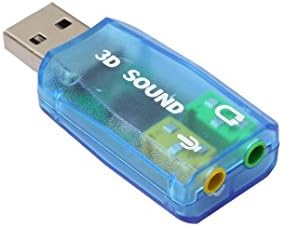 ТУСКОМ 5.1 КАНАЛ УСБ Аудио Адаптер За Надворешна Звучна Картичка, Приклучок И Репродукција Без Драјвери Потребни За Windows, Mac, Linux,