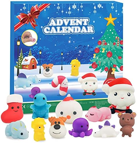КАЛЕНДАР ЗА Доаѓање НА СВИНД Мочи Божиќ 2022 Календар За Одбројување 24 парчиња Вклучувајќи Го И Дедо Мраз Различно Изненадување Нетоксичен,