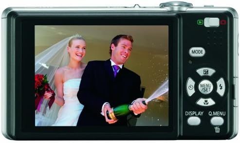 Panasonic Lumix DMC-FS15 12MP дигитална камера со стабилизиран зум на 5x мега оптичка слика и LCD од 2,7 инчи